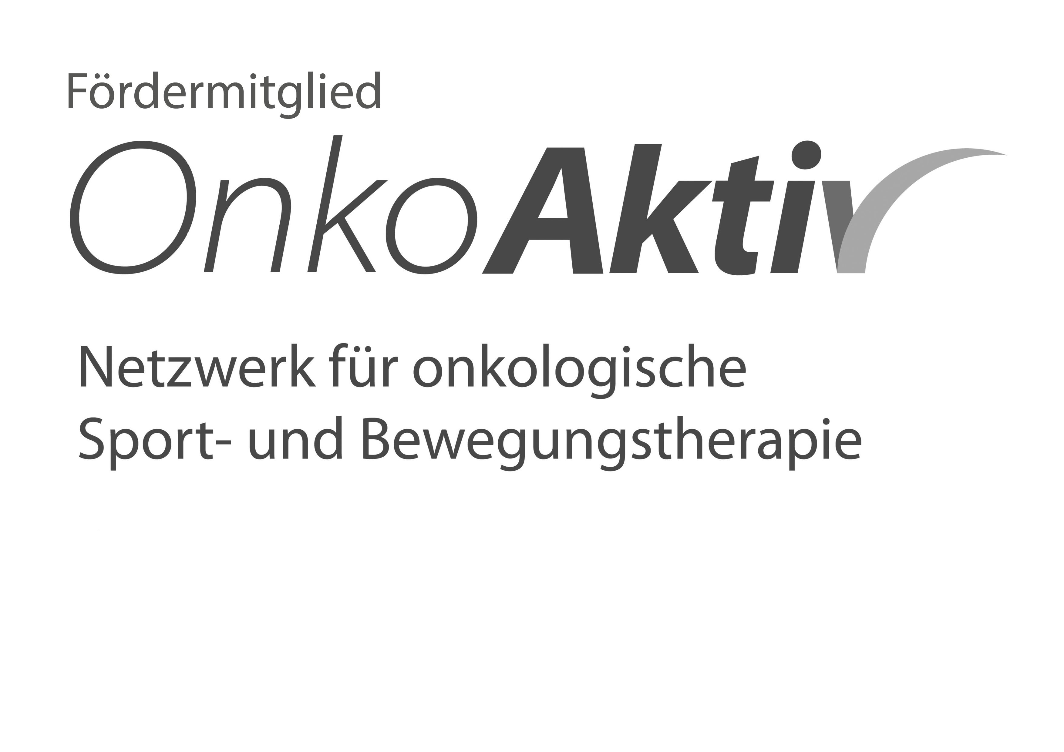 Logo Onko Aktiv Fördermitglied mit Zusatz